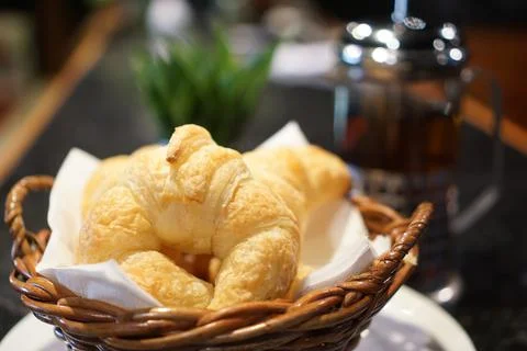 Light breakfast menu Stock Photos