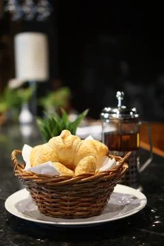 Light breakfast menu Stock Photos