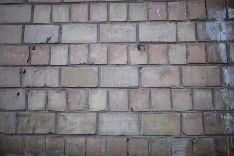 Light brick wall close up. texture of light brickwork. Stock-Fotos