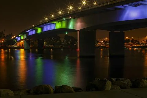 Light the Bridge. Stock Photos