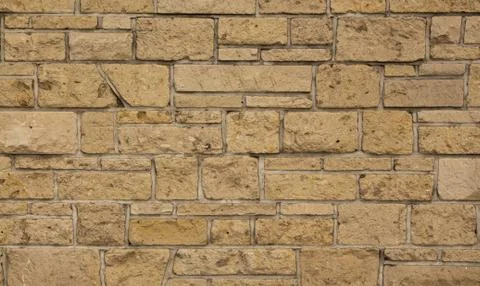 Light brown block wall Stock Photos