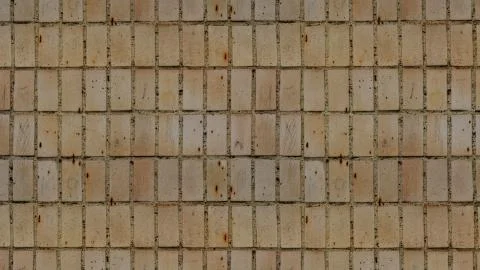 Light brown brick wall surface texture as background image Stock Photos