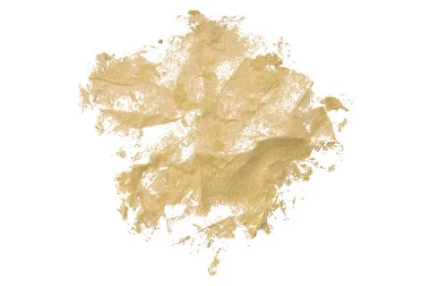 Light brown brush isolated on white background. Watercolor Stock Photos