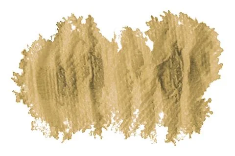 Light brown brush isolated on white background. Watercolor Stock Photos