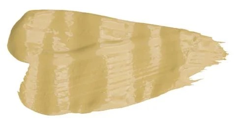 Light brown brush strokes isolated on white background. Stock Photos