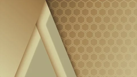 Light brown hexagonal shapes background Stock Footage 217906017