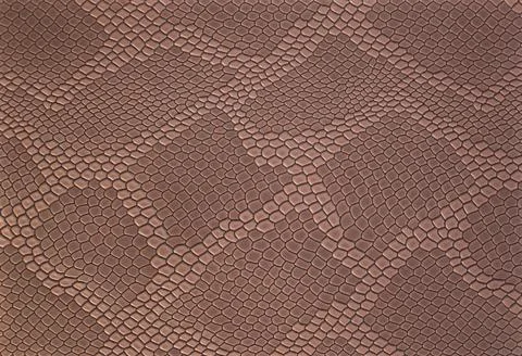 Light brown leather texture background with pattern, closeup. Reptile skin Foto stock