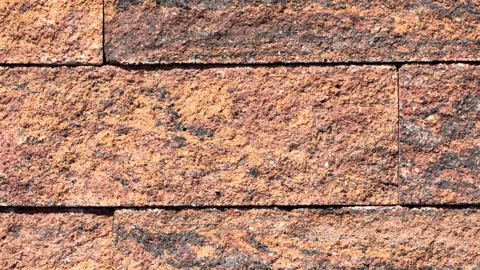 Light brown modern coble stone video background. Close up top view on monotone Stock Footage 273747815