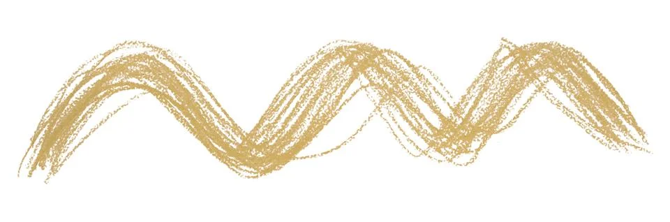 Light brown pencil strokes isolated on white background. Stock Photos