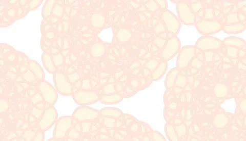 Light brown seamless scribbles floral pattern Illustrazione stock
