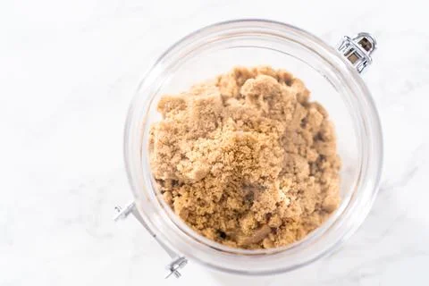 Light brown sugar Stock Photos