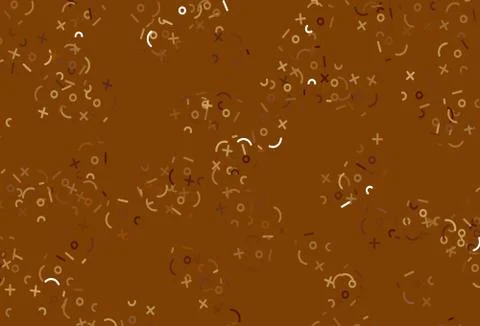Light Brown vector background with math elements. Stock Illustration