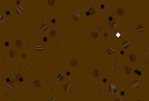 Light Brown vector background with triangles, circles, cubes. Stock Illustration