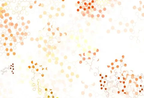 Light Brown vector pattern with artificial intelligence network. 库存插图