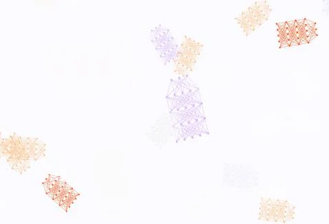 Light Brown vector pattern with artificial intelligence network. Illustrazione stock