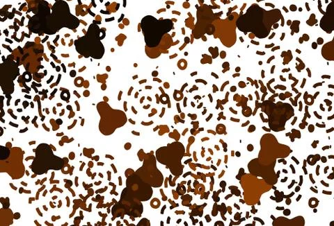Light Brown vector pattern with random forms. Illustrazione stock