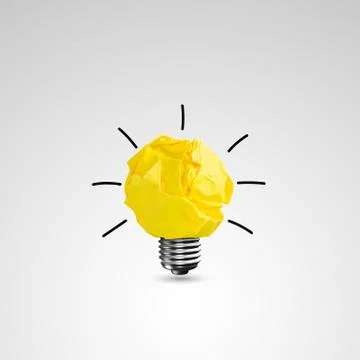 Light bub the big idea concept, Innovative lamp Stock-Fotos