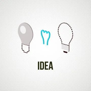 Light bub the idea concept Stock Illustration