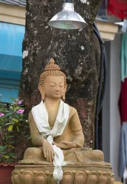 Light for Buddha Foto stock