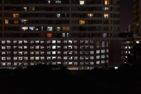 Light from a building Foto stock