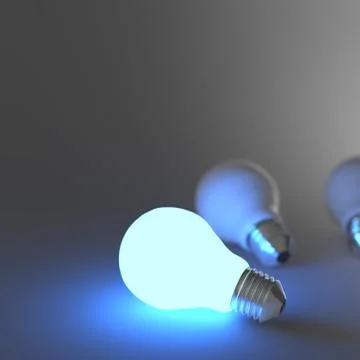 Light bulb 3d Stock Illustration