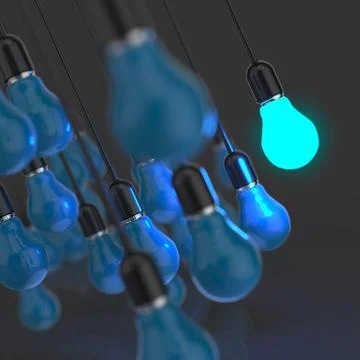 Light bulb 3d Stock Illustration