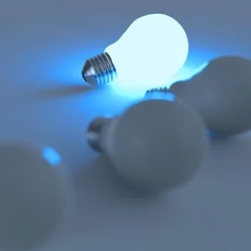 Light bulb 3d Stock Illustration