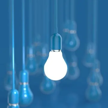 Light bulb 3d Stock Illustration