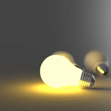 Light bulb 3d Stock Illustration