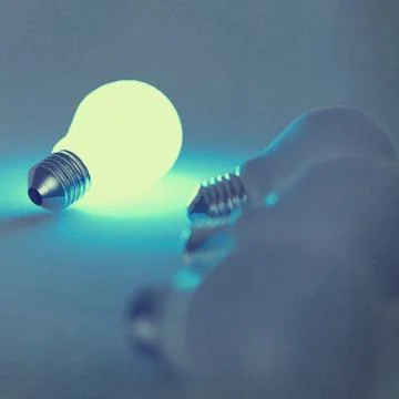 Light bulb 3d 스톡 일러스트