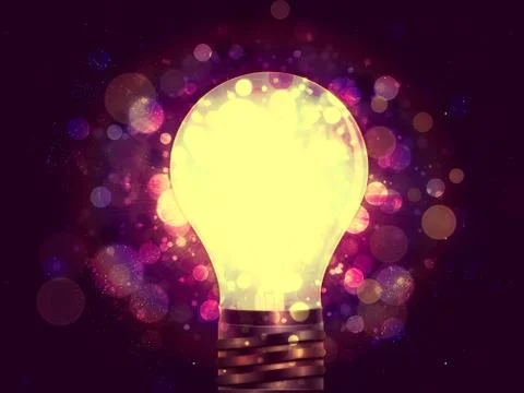 Light Bulb Abstract Stock-Illustration