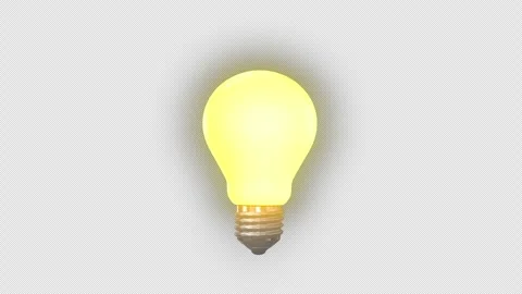 Light Bulb With Alpha Channel Stockbeeldmateriaal 346738204