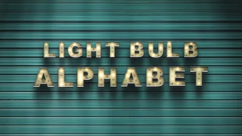 Light Bulb Alphabet Catálogo de After Effects