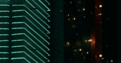 Light bulb and neon close crop of a casino marquee Stock Footage 120648539