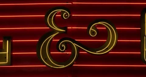 Light bulb and neon close crop of a casino marquee Stock Footage 120650225