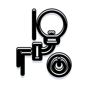 Light bulb and power button icon representing electricity Stock Illustration
