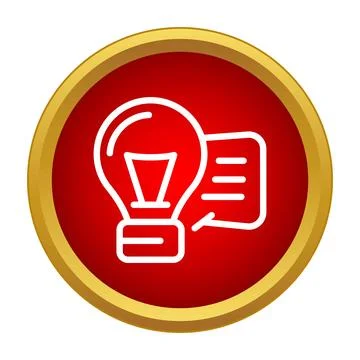 Light bulb and speech bubble representing shared idea イラスト素材