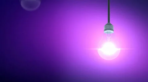 Light Bulb Animation Background Stock Footage 24807680