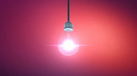 Light Bulb Animation Background Stock Footage 24808096