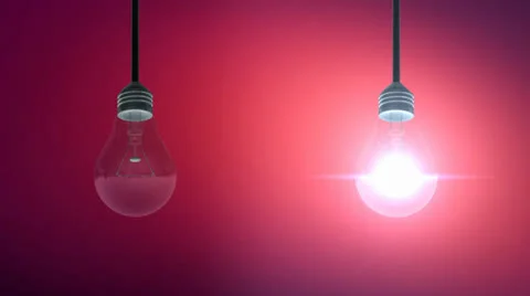 Light Bulb Animation Background Stock Footage 24812480