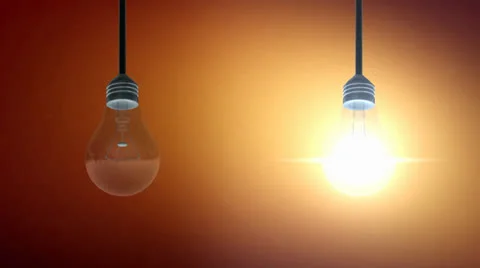 Light Bulb Animation Background Stock Footage 24812613