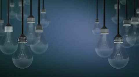 Light Bulb Animation Background Stock Footage 24812720