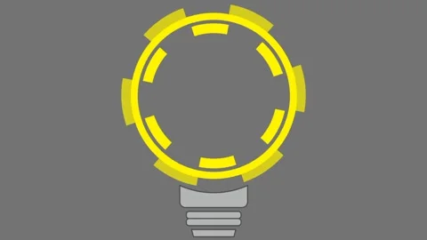 Light bulb animation Stock Footage 239505791