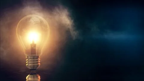 Light Bulb Background Stock Illustration