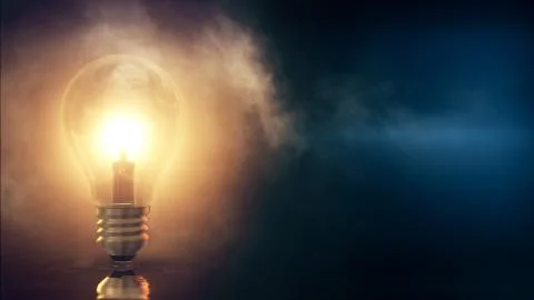 Light Bulb Background Stock Illustration