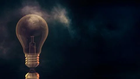 Light Bulb Background Stock Illustration