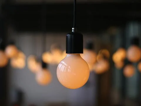 Light bulb background Foto stock