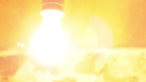 Light Bulb in Basement 3852 Stock Footage 8680424