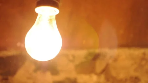 Light Bulb in Basement 3853 Stock Footage 8680423