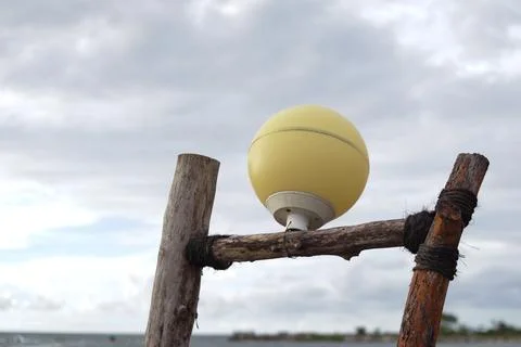 Light bulb on the beach Stock Photos